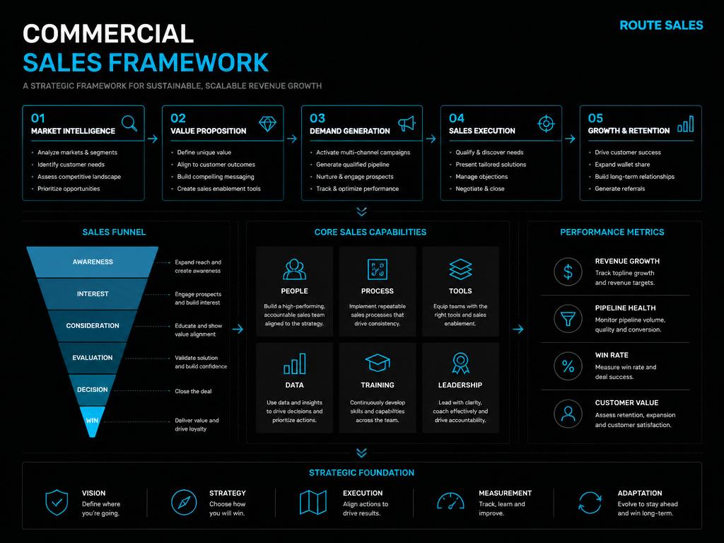 Material Route Sales — Framework Comercial